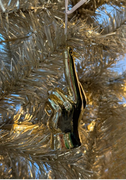 Middle Finger Ornament