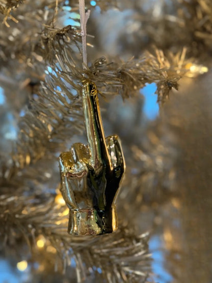 Middle Finger Ornament