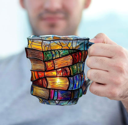 3D Painted Book Mug