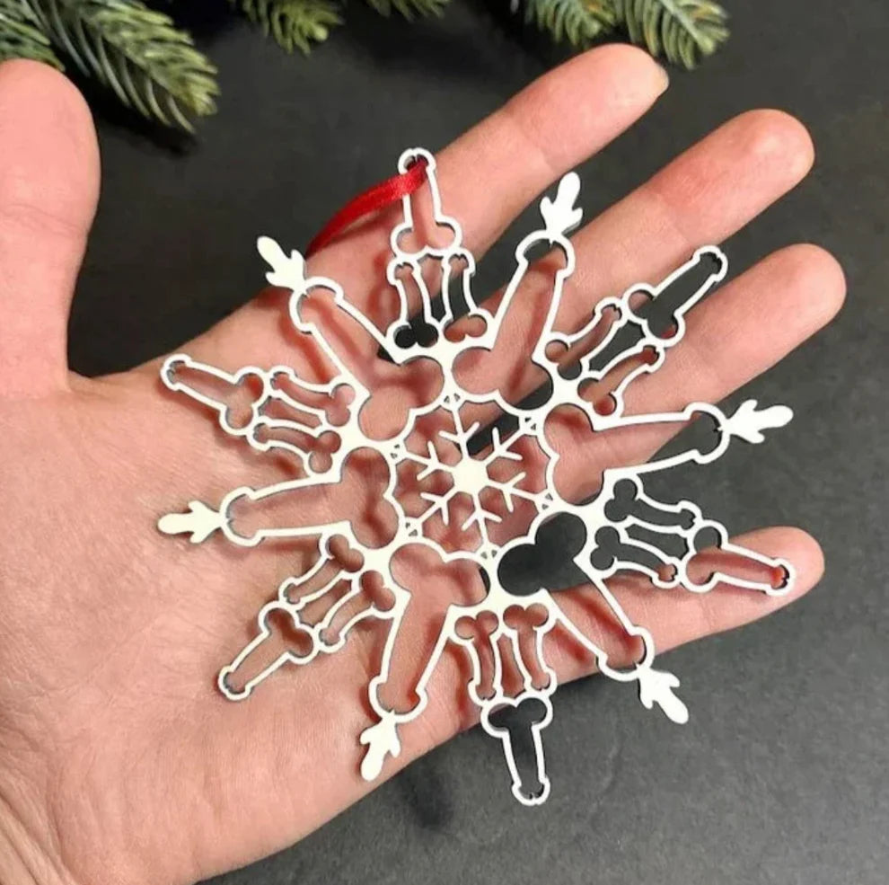 Funny Penis Snowflake Ornament